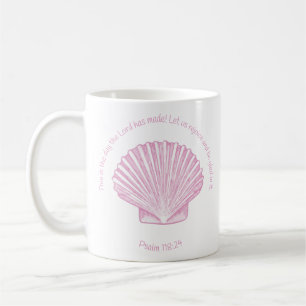 Psalm 118:24 This is the Day with Seashell Coffee Mug