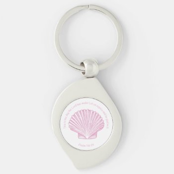 Psalm 118:24 This Is The Day With Seashell Keychain by CandiCreations at Zazzle