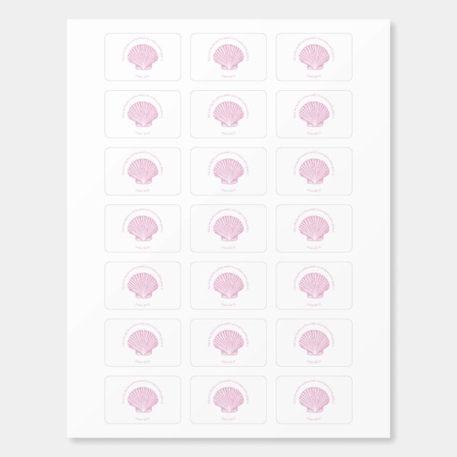 Psalm 118:24 This is the Day with Seashell Matchboxes (Sticker Sheet)