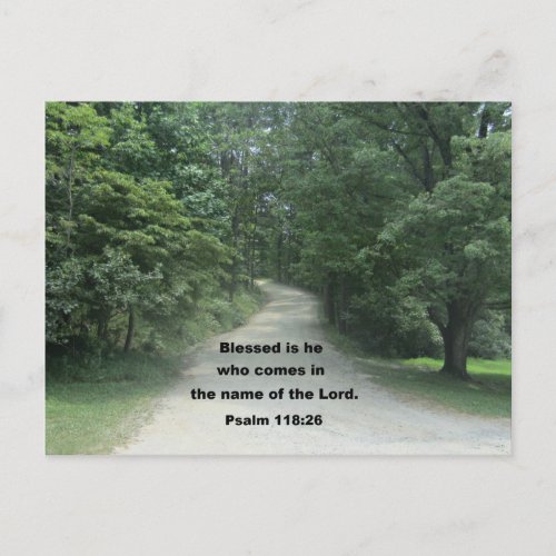 Psalm 118 26 postcard