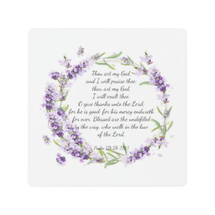 Psalm 118: 28 -119:1 metal print