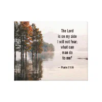 The Lord is on my side - I will not fear - Psalm 118: 6: Notebook