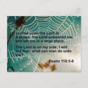 Psalm 118 - I called upon The Lord  Postcard
