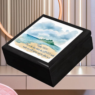 Psalm 118 Rejoice in the Lord's Day Beach Scene Gift Box