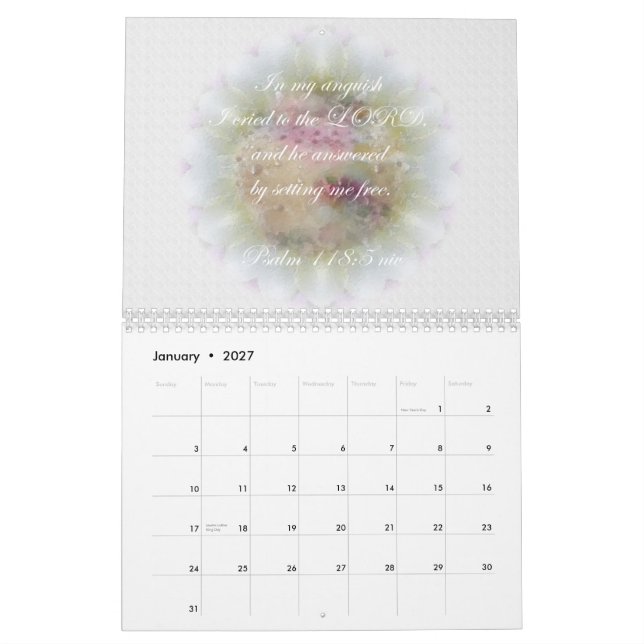 Psalm 118 ~ Scriptures Calendar (Jan 2027)
