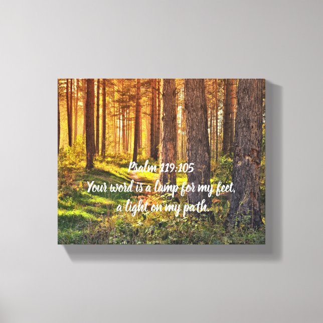 Psalm 119:105 canvas print (Front)