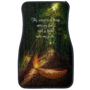 Psalm 119:105 car floor mat