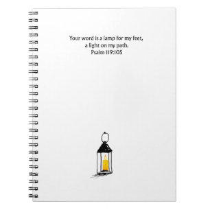 Psalm 119:105 Christian Journal Scripture Notebook