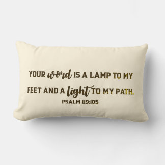 Psalm 119:105 lumbar pillow