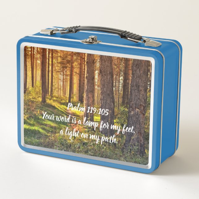 Psalm 119:105 metal lunch box (Front)