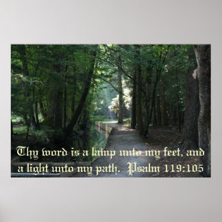 Psalm 119:105 poster