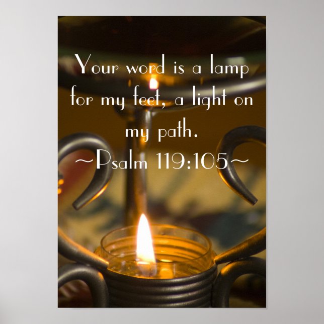 Psalm 119:105 Poster (Front)