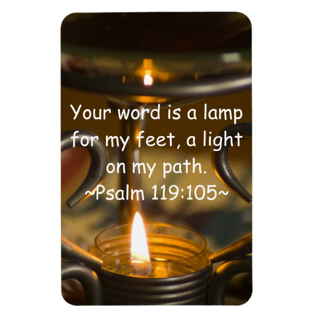 Psalm 119:105 Premium Magnet (Vertical)