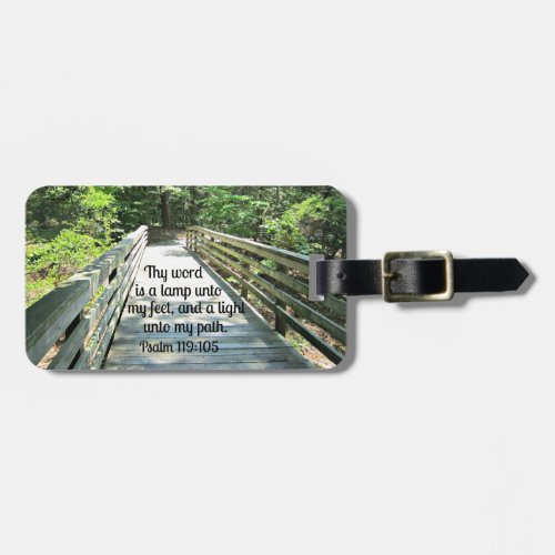 Psalm 119105 Thy word is a lamp Luggage Tag