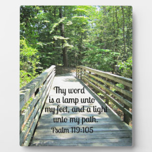 Psalm 119:105 Thy word is a lamp... Plaque