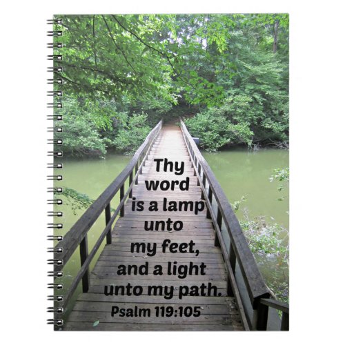 Psalm 119105 Thy word is a lamp unto my feet and Notebook