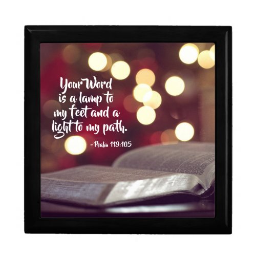 Psalm 119105 Your Word is a Lamp to my Feet Gift Box