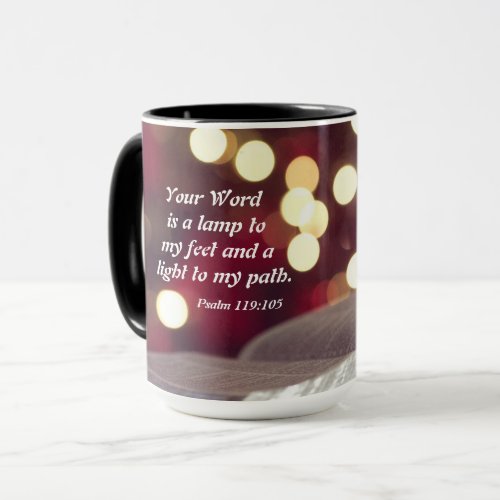 Psalm 119105 Your Word is a Lamp to my Feet Mug