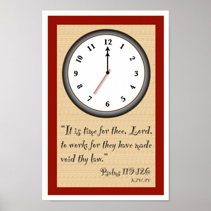 Psalm 119126 Scripture Poster Print