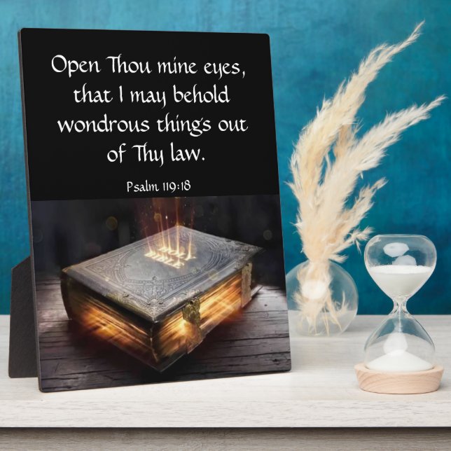 Psalm 119:18   plaque (Side)