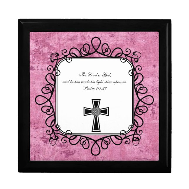 Psalm 119:27 Bible Verse Keepsake Box (Front)