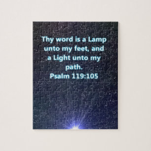 Psalm 119 bible verse jigsaw puzzle