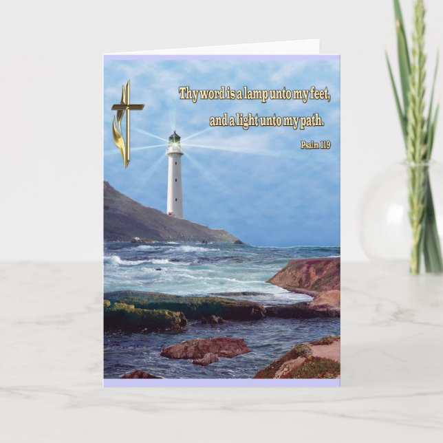 Psalm 119 christian card (Front)