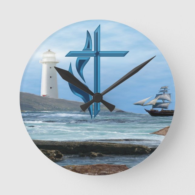 Psalm 119 Christian Clothing Round Clock (Front)