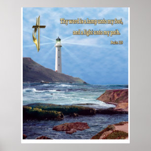 Psalm 119 Christian Poster