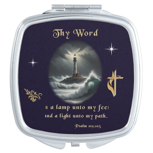 Psalm 119 compact mirror (Front)