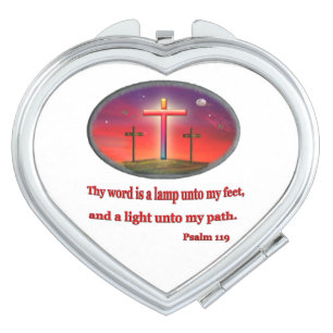 Psalm 119 compact mirror