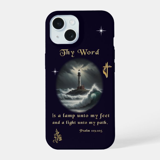 Psalm 119 iphone case (Back)