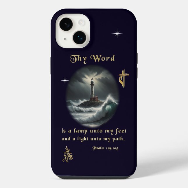 Psalm 119 iphone case (Back)