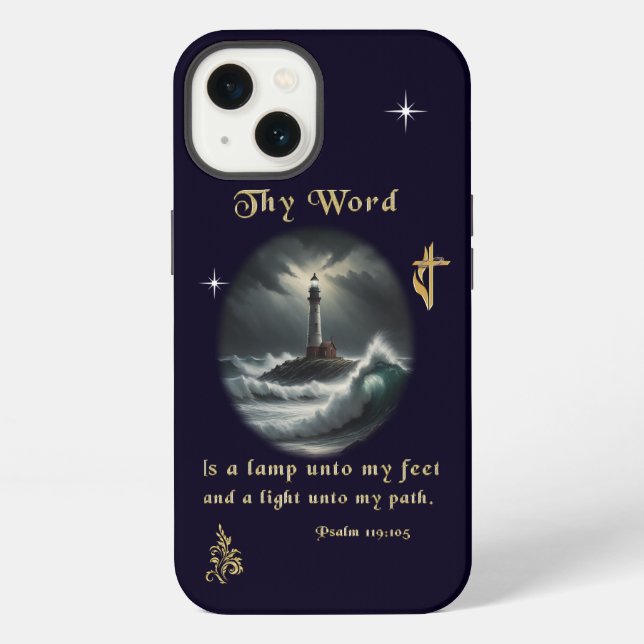 Psalm 119 iphone case (Back)