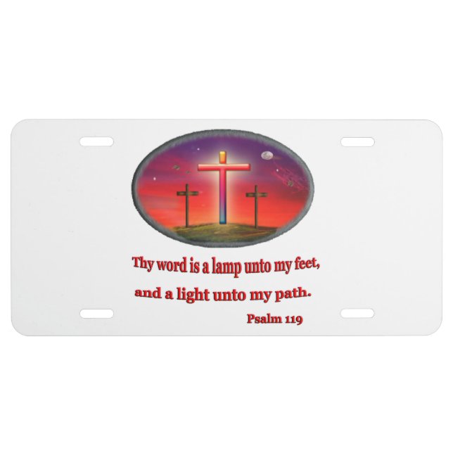 Psalm 119 license plate (Front)
