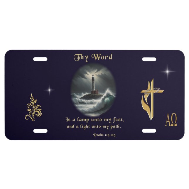 Psalm 119 license plate (Front)