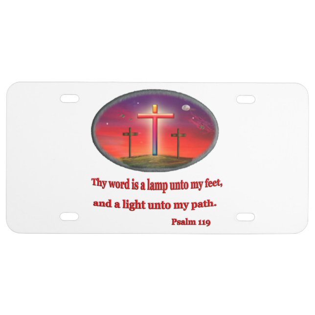 Psalm 119 license plate (Front)