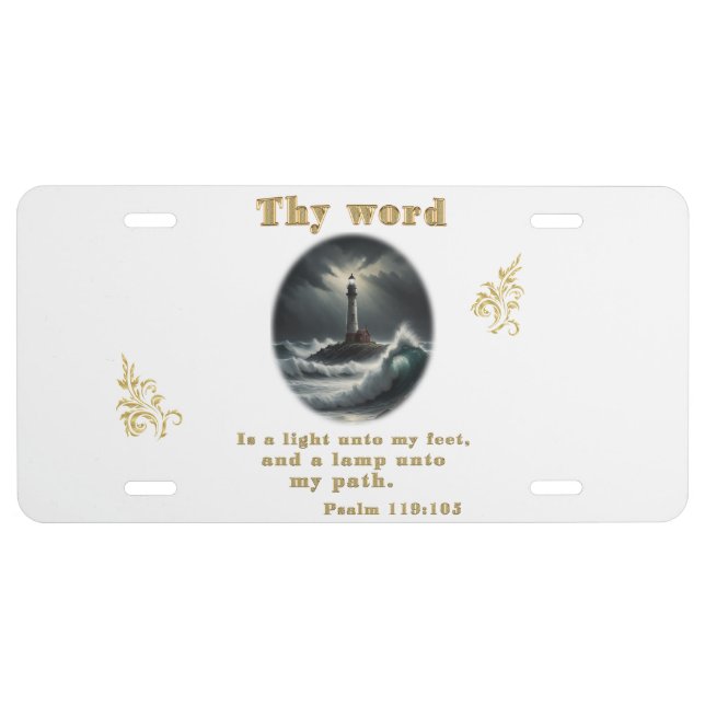 Psalm 119 license plate (Front)