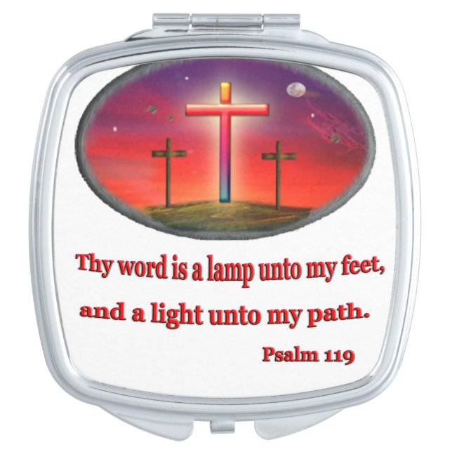 Psalm 119 mirror for makeup (Front)