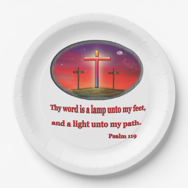 Psalm 119 paper plates (Front)