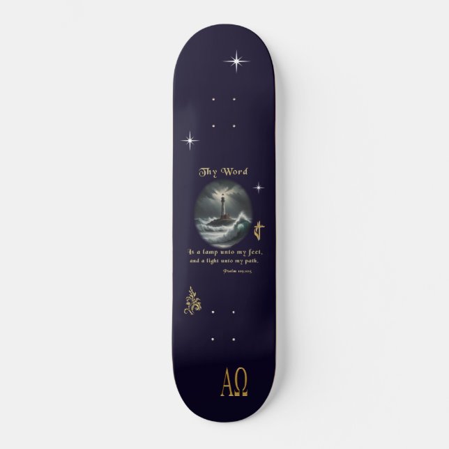 Psalm 119 skateboard (Front)