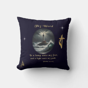 Psalm 119 throw pillow