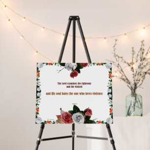 Psalm 11:5, No Violence Foam Board