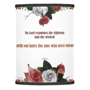 Psalm 11:5, No Violence Lamp Shade