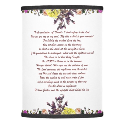 Psalm 11  Fly like a bird to your mountain Lamp Shade