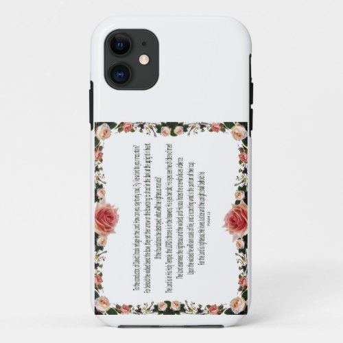 Psalm 11  I took refuge in the Lord iPhone 11 Case