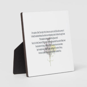 PSALM-11, I took refuge in the Lord, Floral Plaque