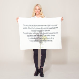 Psalm 11 Scripture Art - Divine Justice & Trust Fleece Blanket