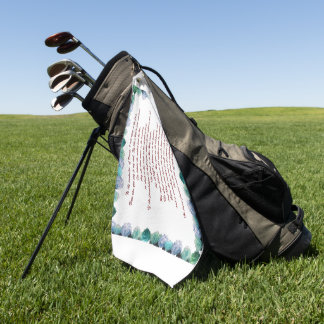 Psalm 11 Scripture Art - Trust in the Lord Golf Towel