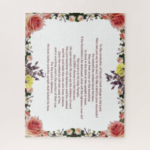 Psalm 11 Scripture Art - Trust in the Lord Jigsaw Puzzle